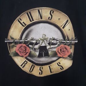 Guns N Roses Adult Mens XL Black Short Sleeve Music Band T Shirt